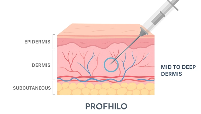 عمق تزریق پروفایلو 